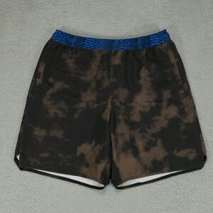 Stance Complex Hybrid Shorts Mens Medium Brown Tie-dye Performance